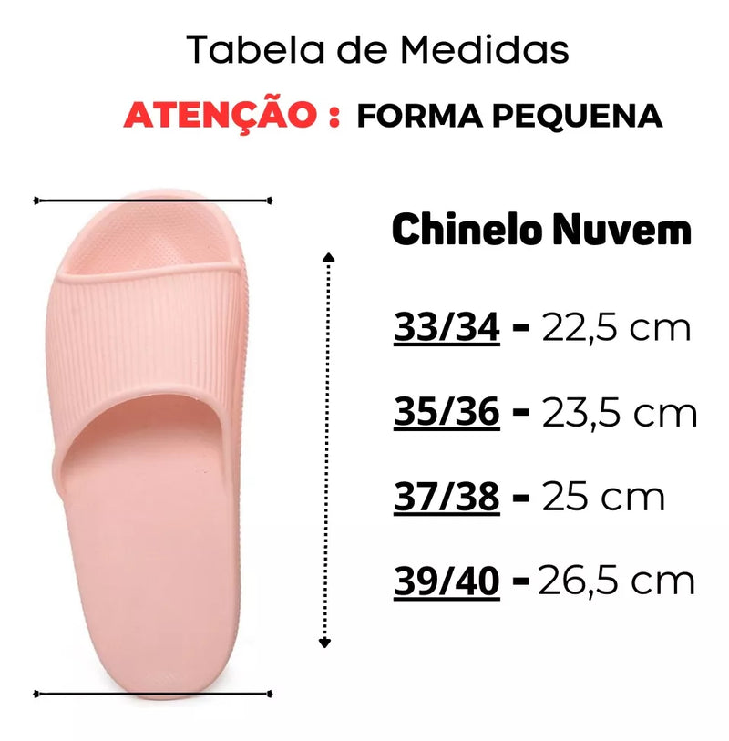 Chinelos de Nuvem Plataforma Confortáveis Antiderrapantes Leves Material  EVA